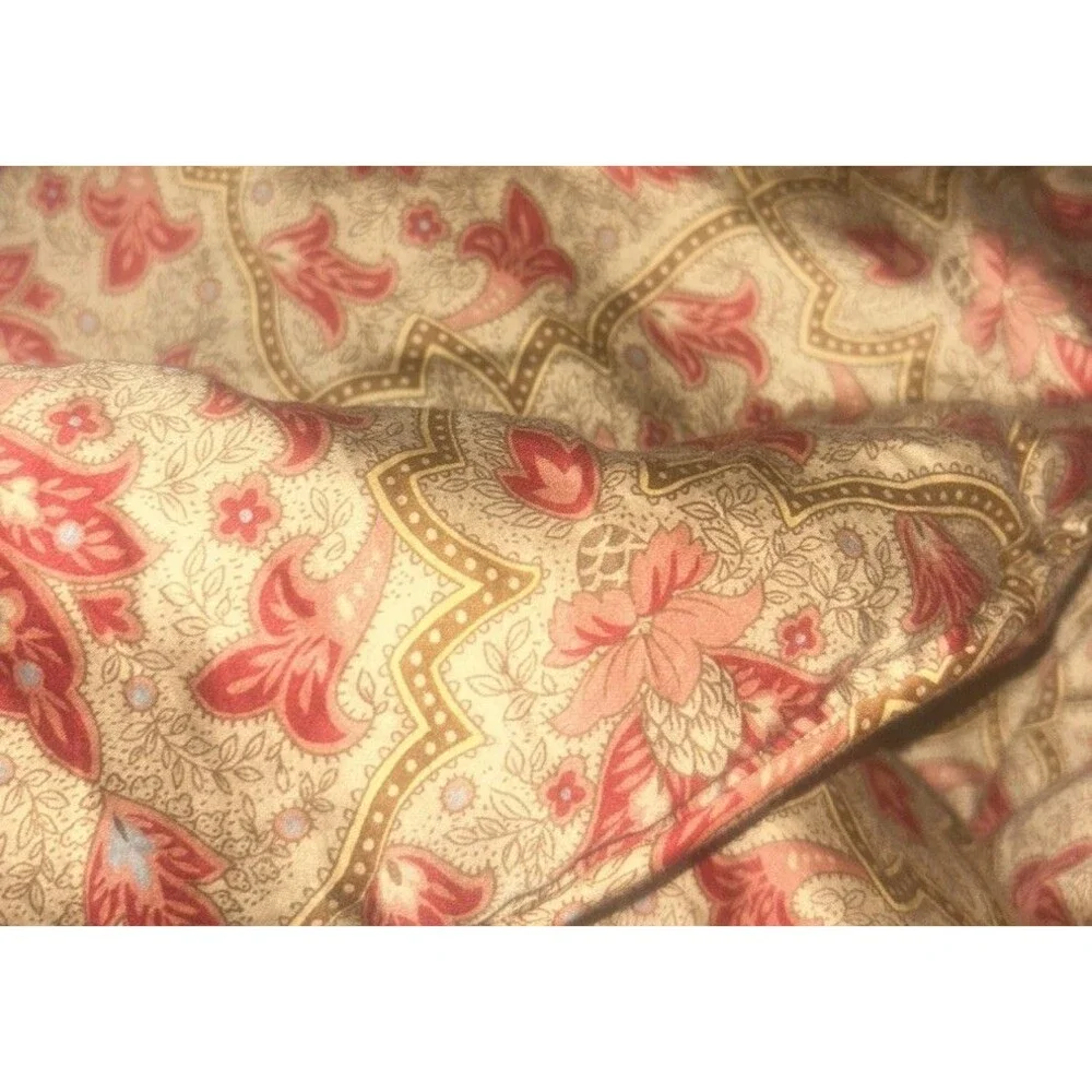 RALPH LAUREN King Comforter 2 Shams 2 Decorative Pillows Langham Red Paisley